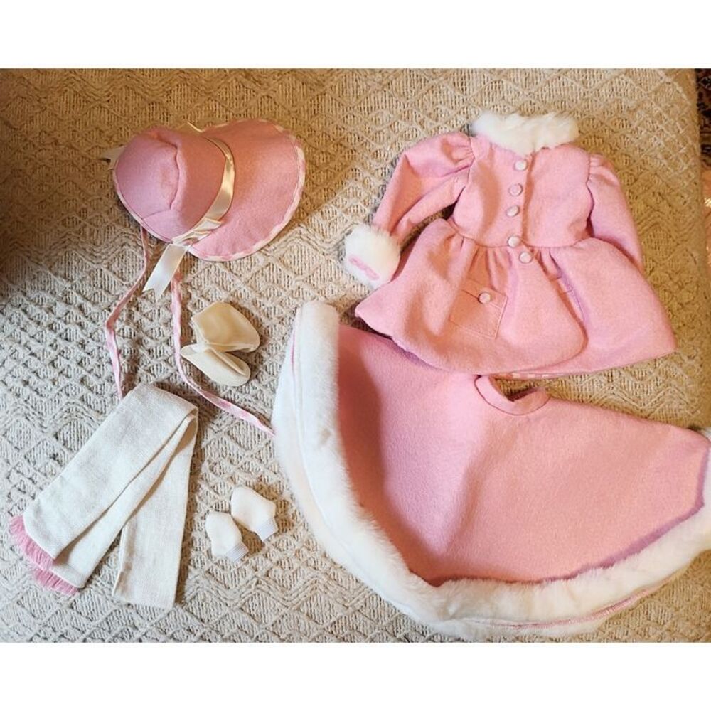 1998 Madame Alexander Amy March Winter Coat Little Women 16” Doll Outfit